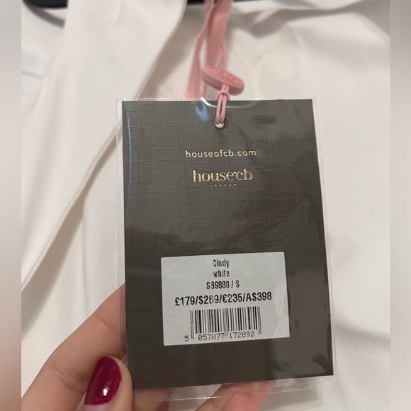 House of CB Cindy Dress in White- Size Small- Brand New Unworn - Picture 4 of 6